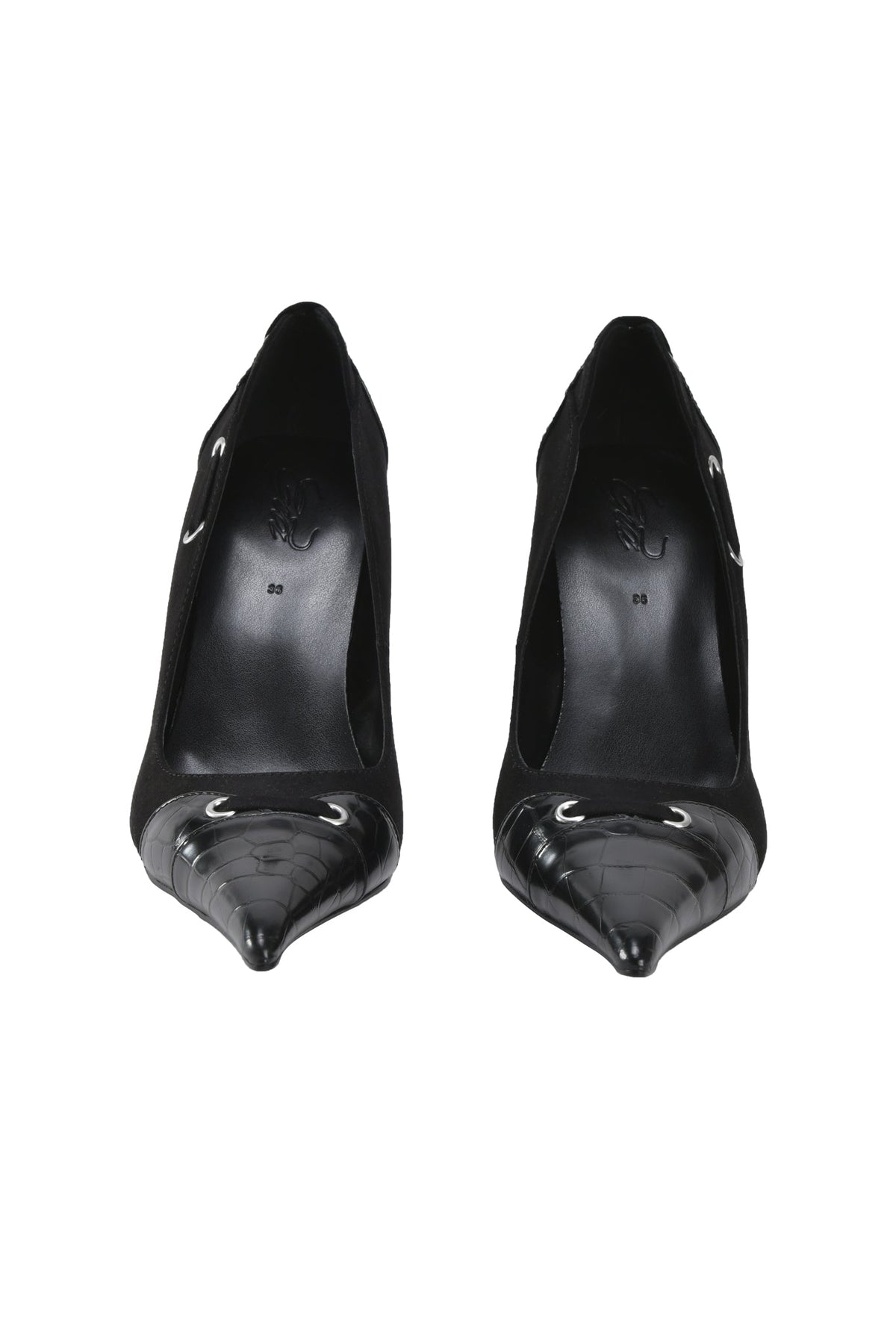 ANASTASIA PUMP - BLACK CROC