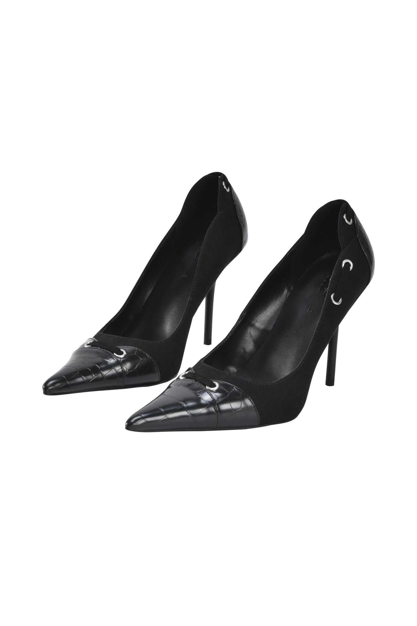 ANASTASIA PUMP - BLACK CROC