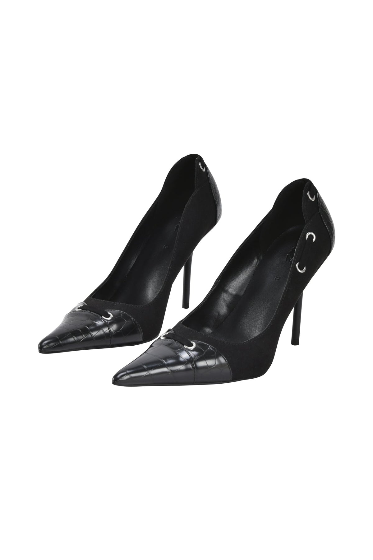 ANASTASIA PUMP - BLACK CROC