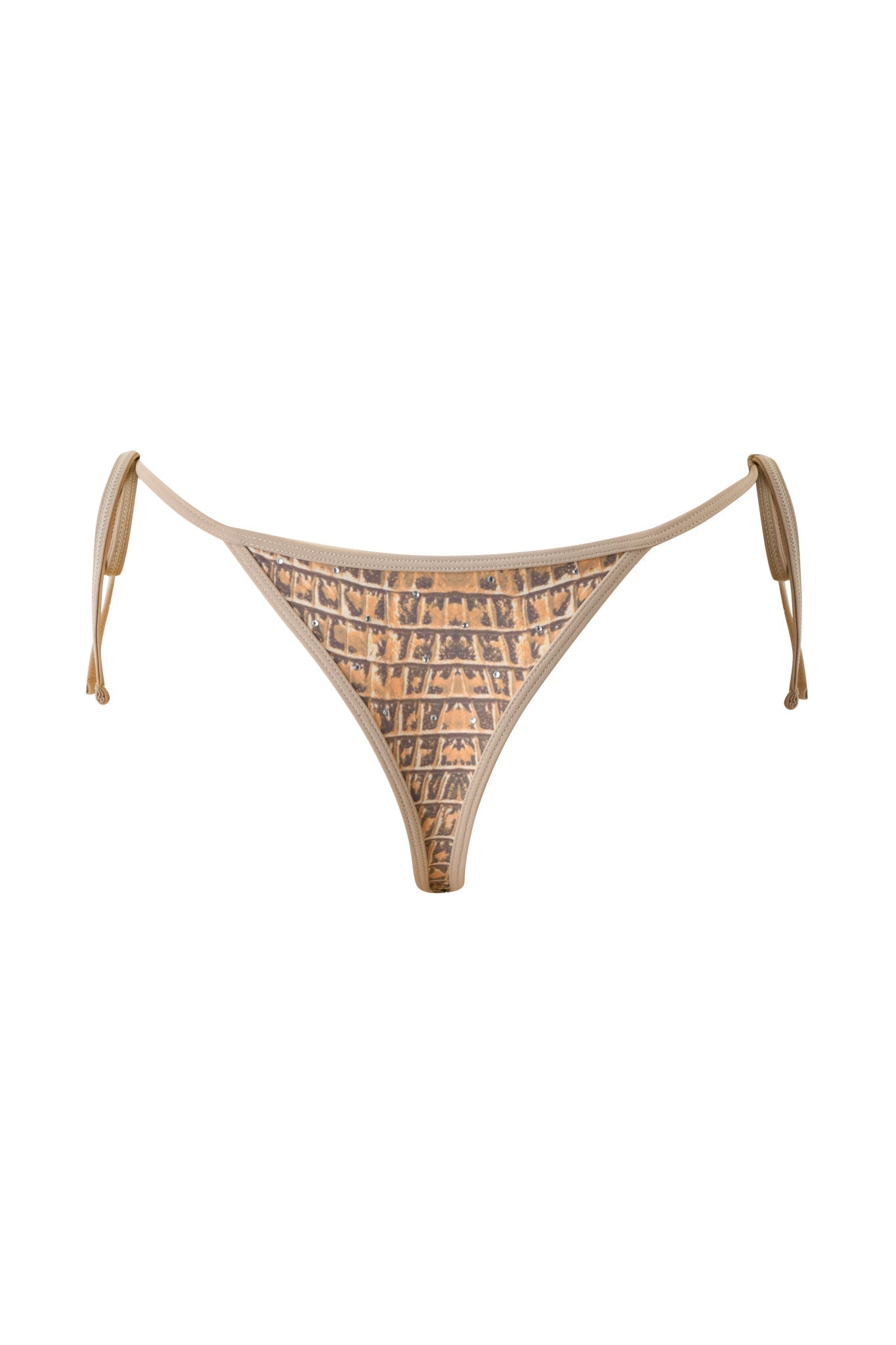 BABI DIAMONTE STUD BIKINI BOTTOM - REPTILIA