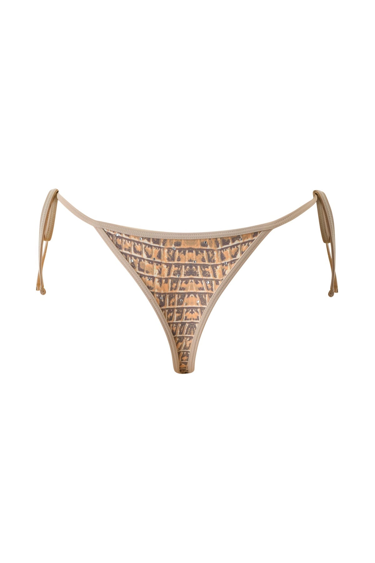 BABI DIAMONTE STUD BIKINI BOTTOM - REPTILIA