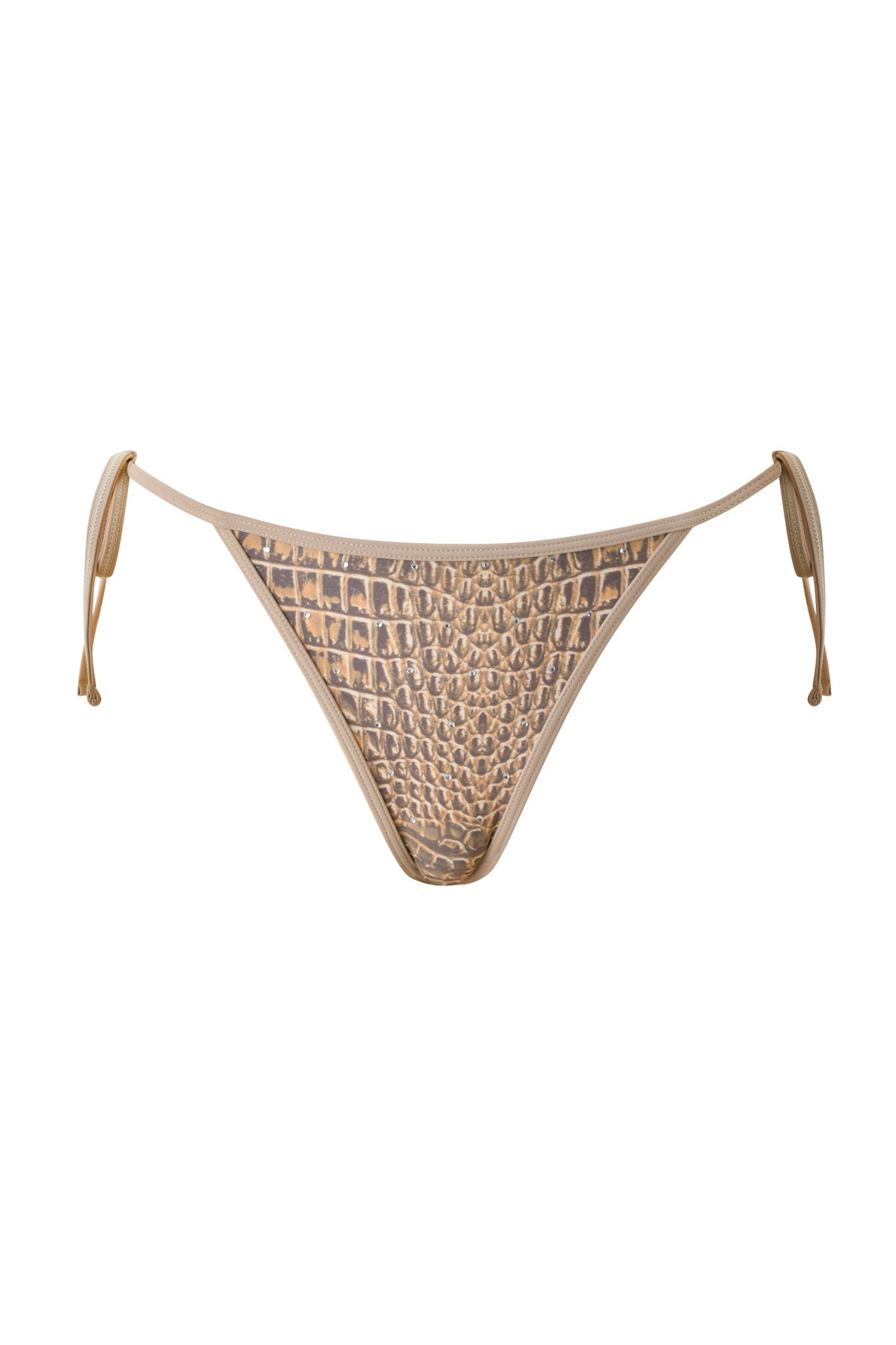 BABI DIAMONTE STUD BIKINI BOTTOM - REPTILIA