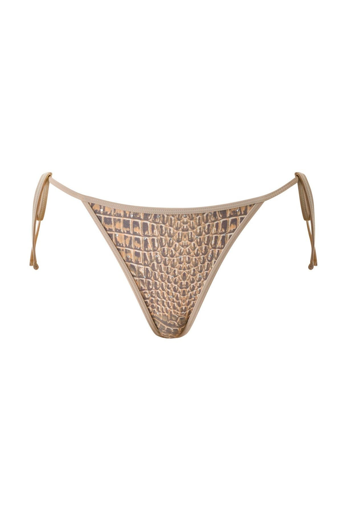 BABI DIAMONTE STUD BIKINI BOTTOM - REPTILIA