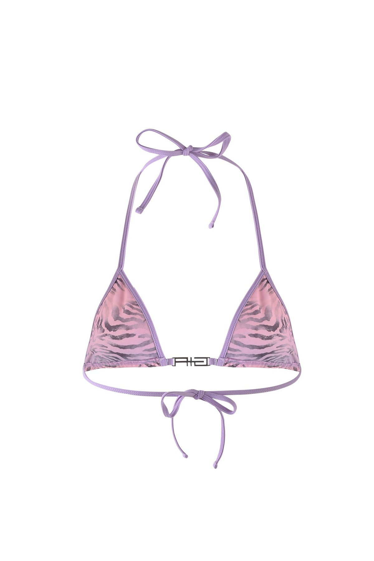 AVA BIKINI TOP - PURPLE : ZEBRA