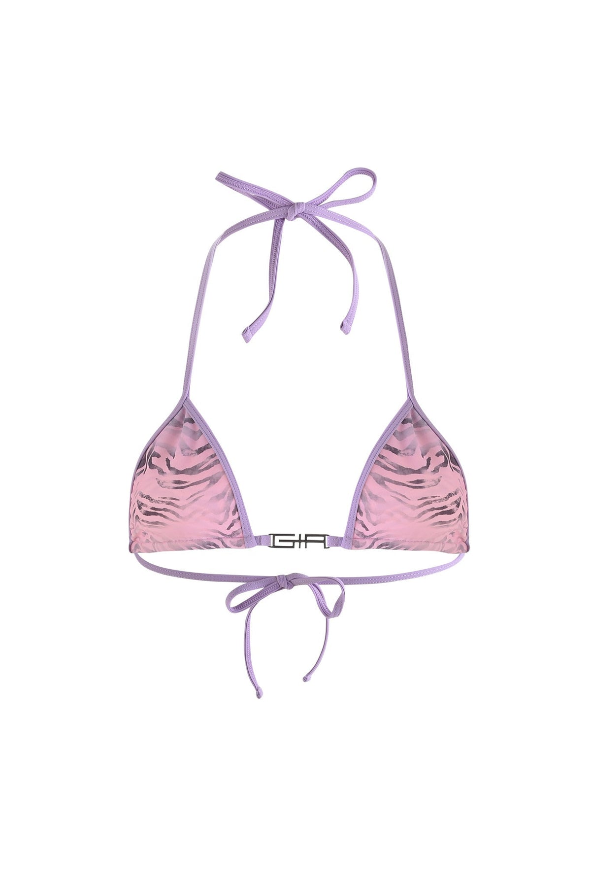 AVA BIKINI TOP - PURPLE : ZEBRA