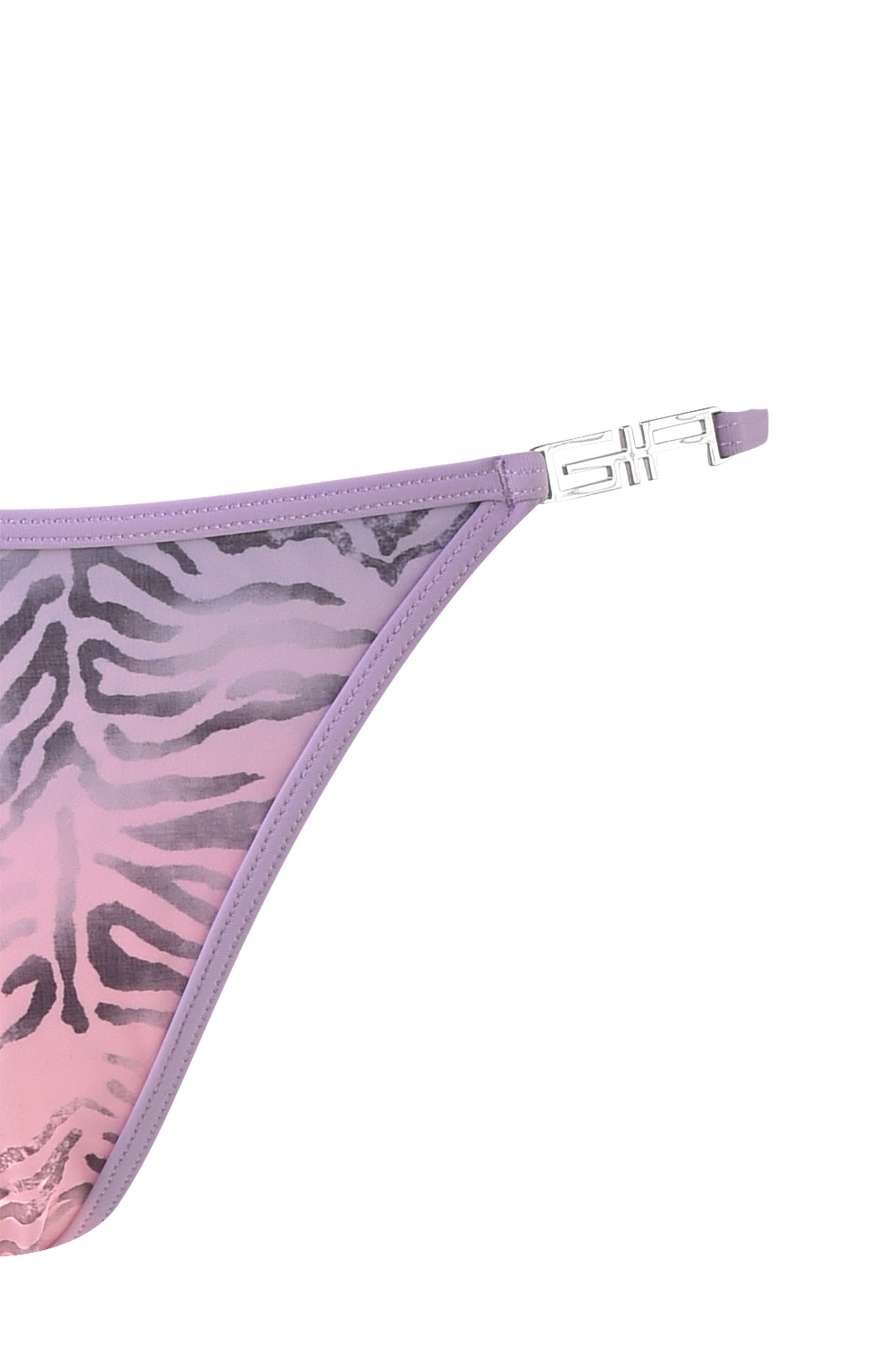 AVA BIKINI BOTTOM - PURPLE : ZEBRA