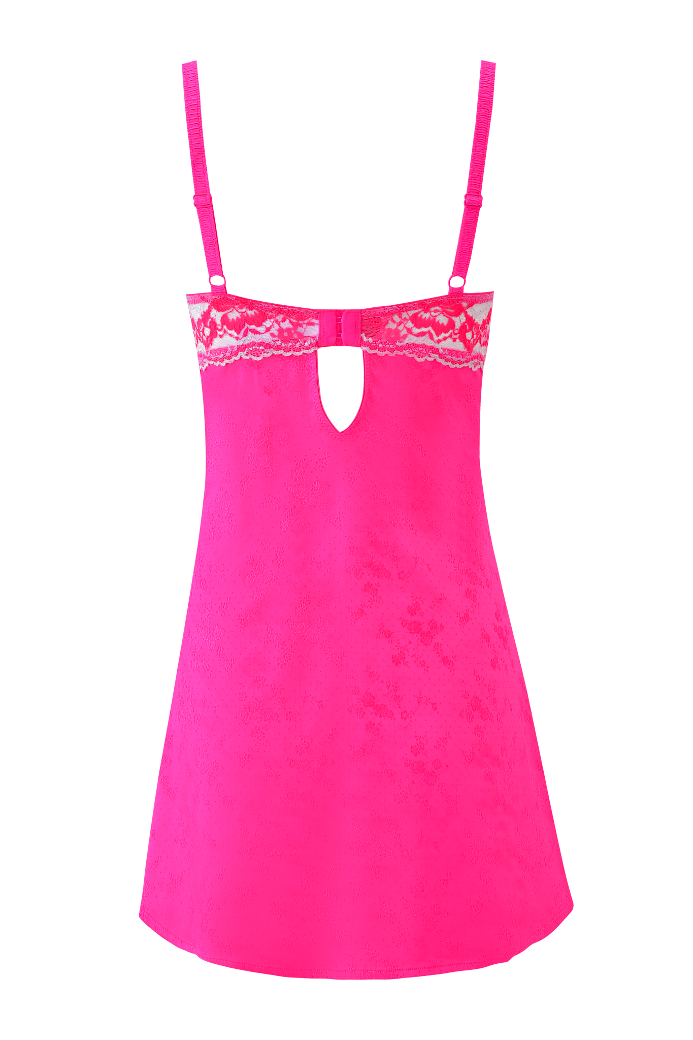 AMAYA SLIP DRESS - NEON PINK