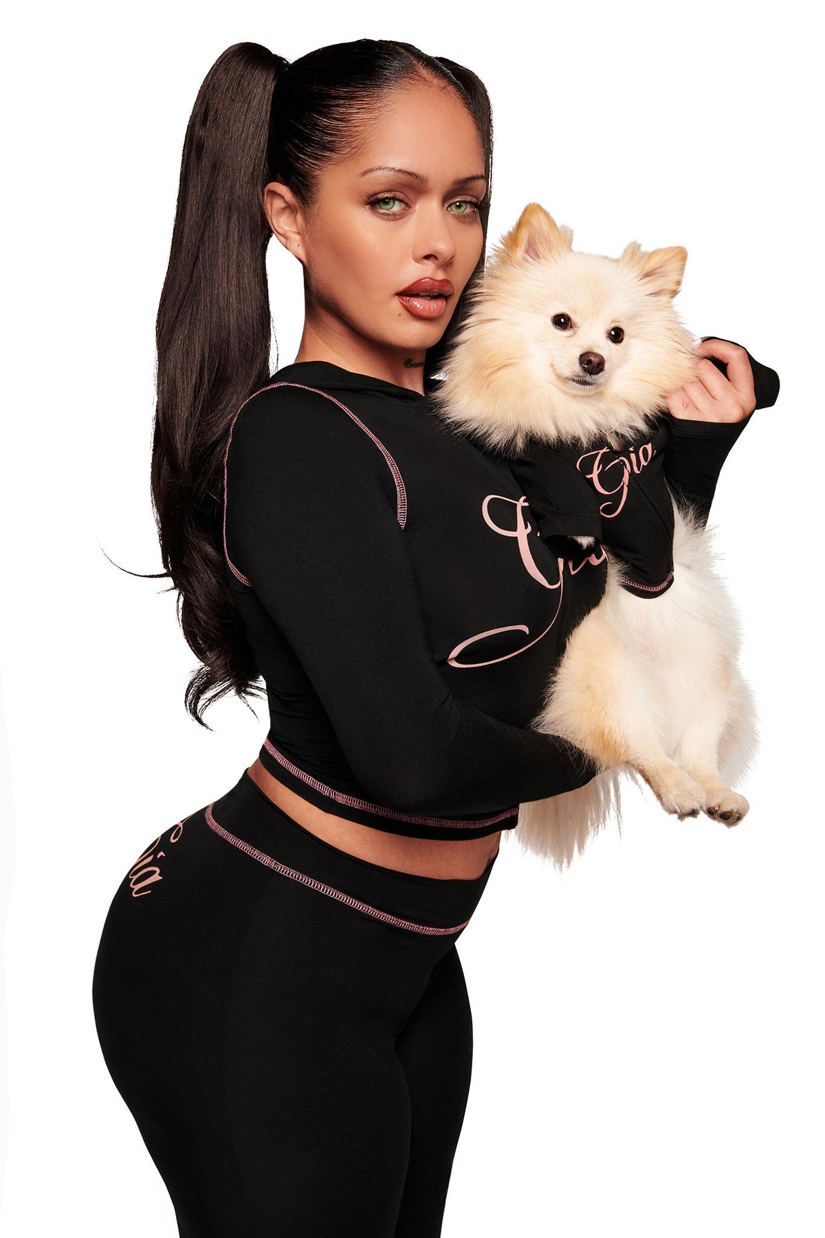 BLARE BEST FRIEND DOG HOODIE - BLACK