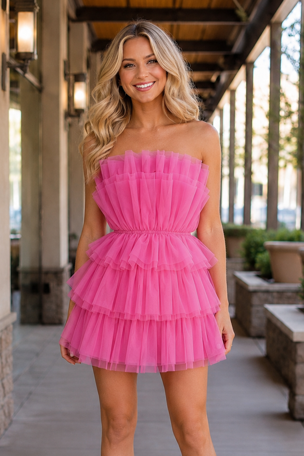 A Line Strapless Short Homecoming Dress