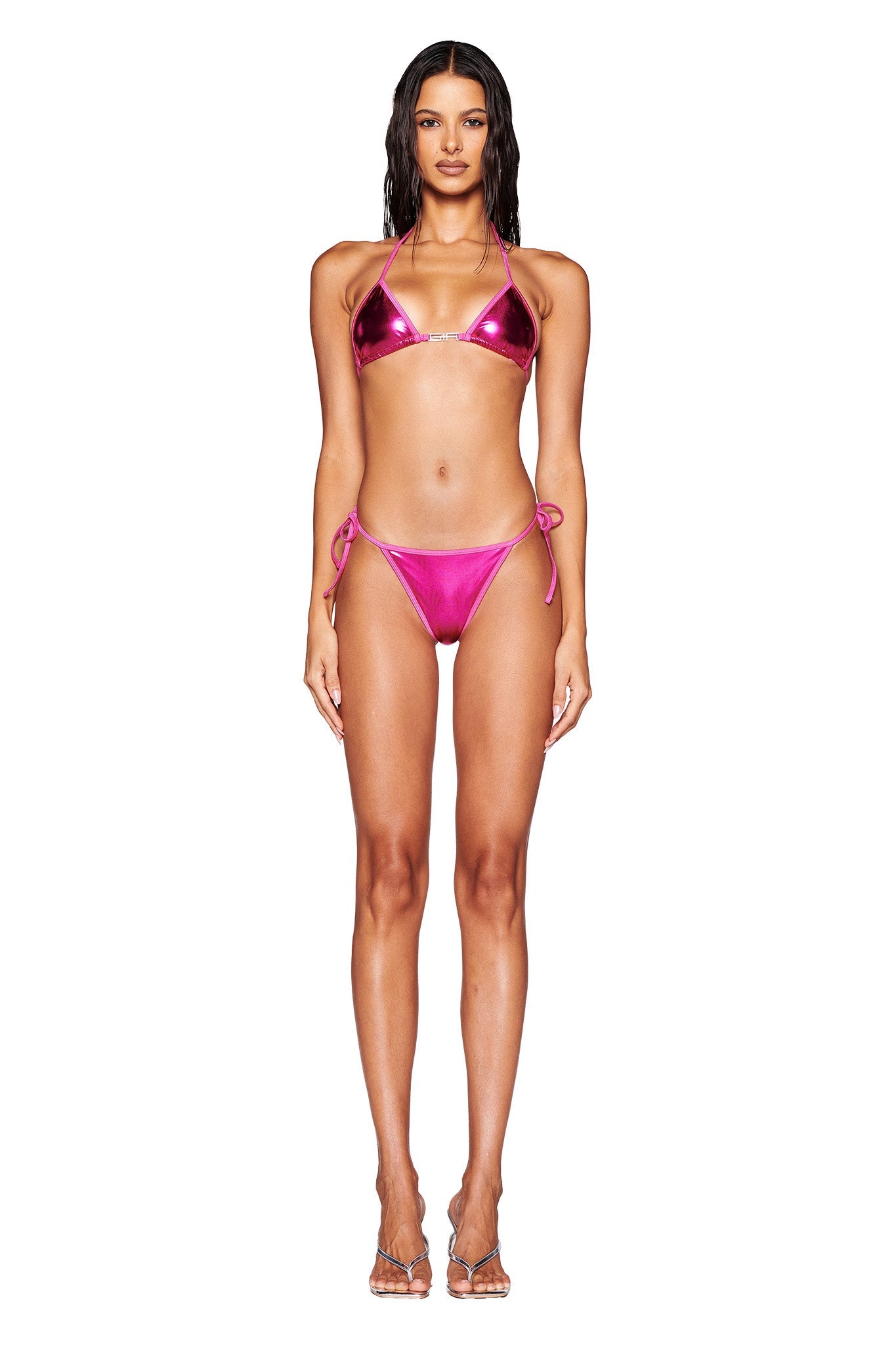 ALOHI BIKINI BOTTOM - PINK : HOT PINK