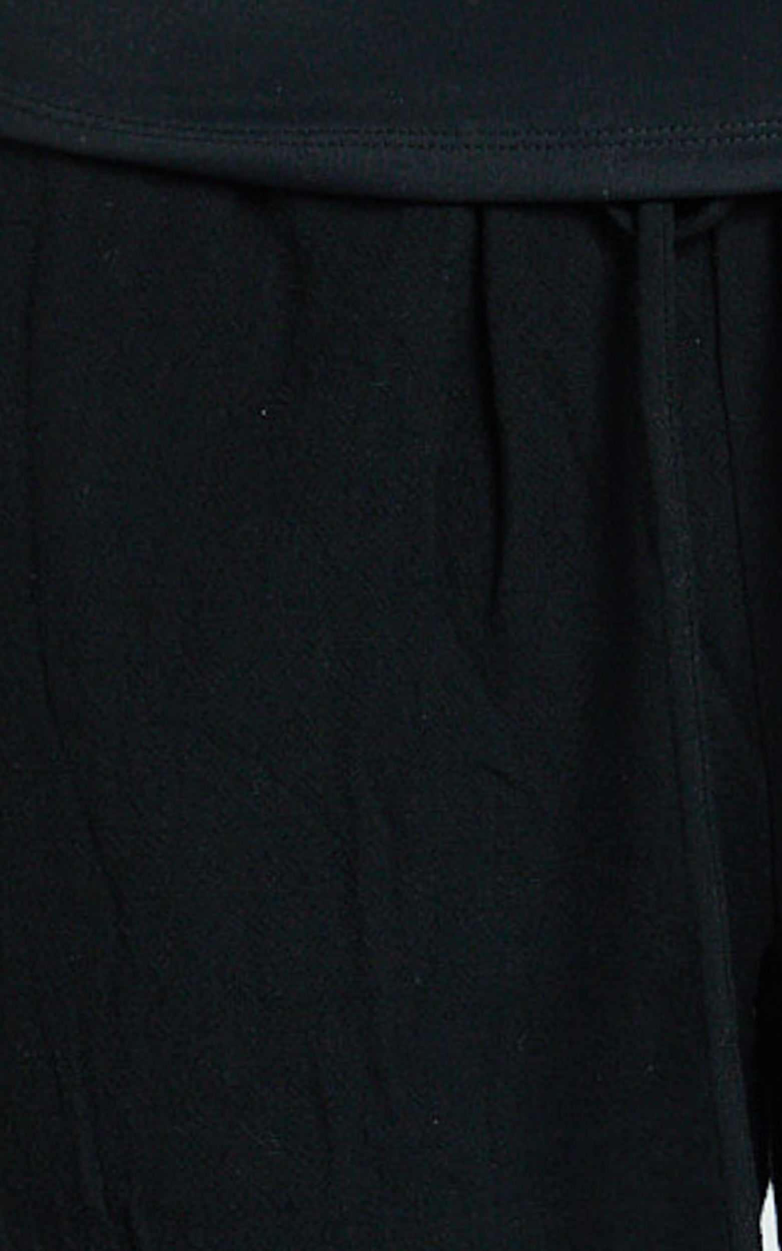 Kala Pants - Mid Waisted Relaxed Elastic Waist Pants in Black