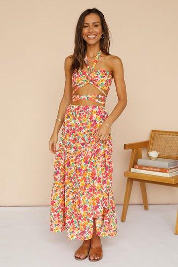 Wattlebush Maxi Skirt Red