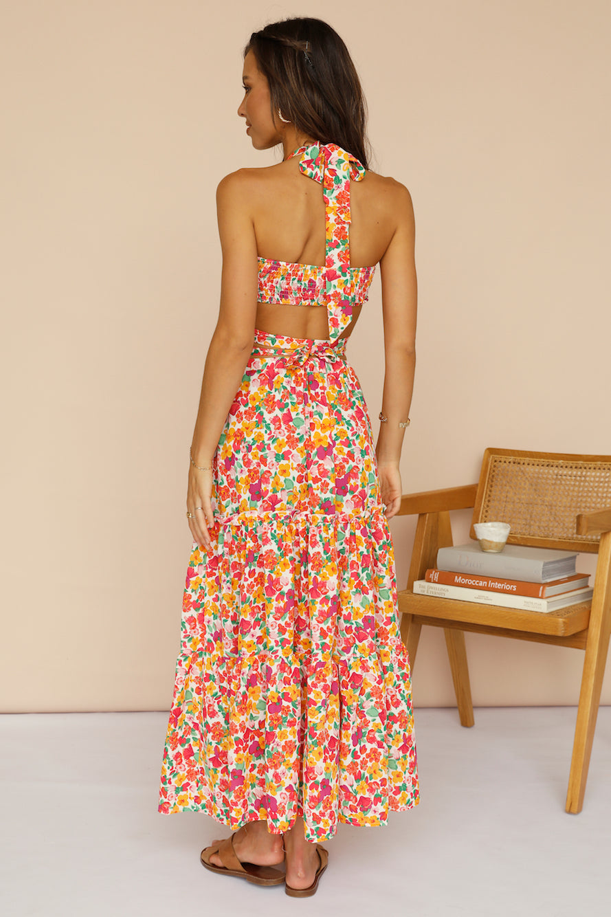 Wattlebush Maxi Skirt Red