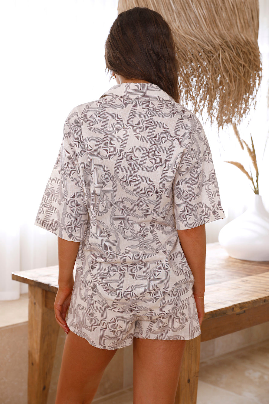 Abstract Thoughts Set Beige