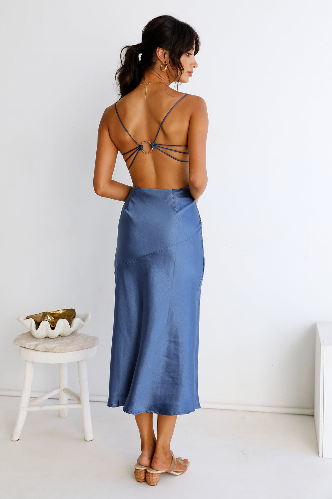 Touch The Sky Maxi Dress Blue