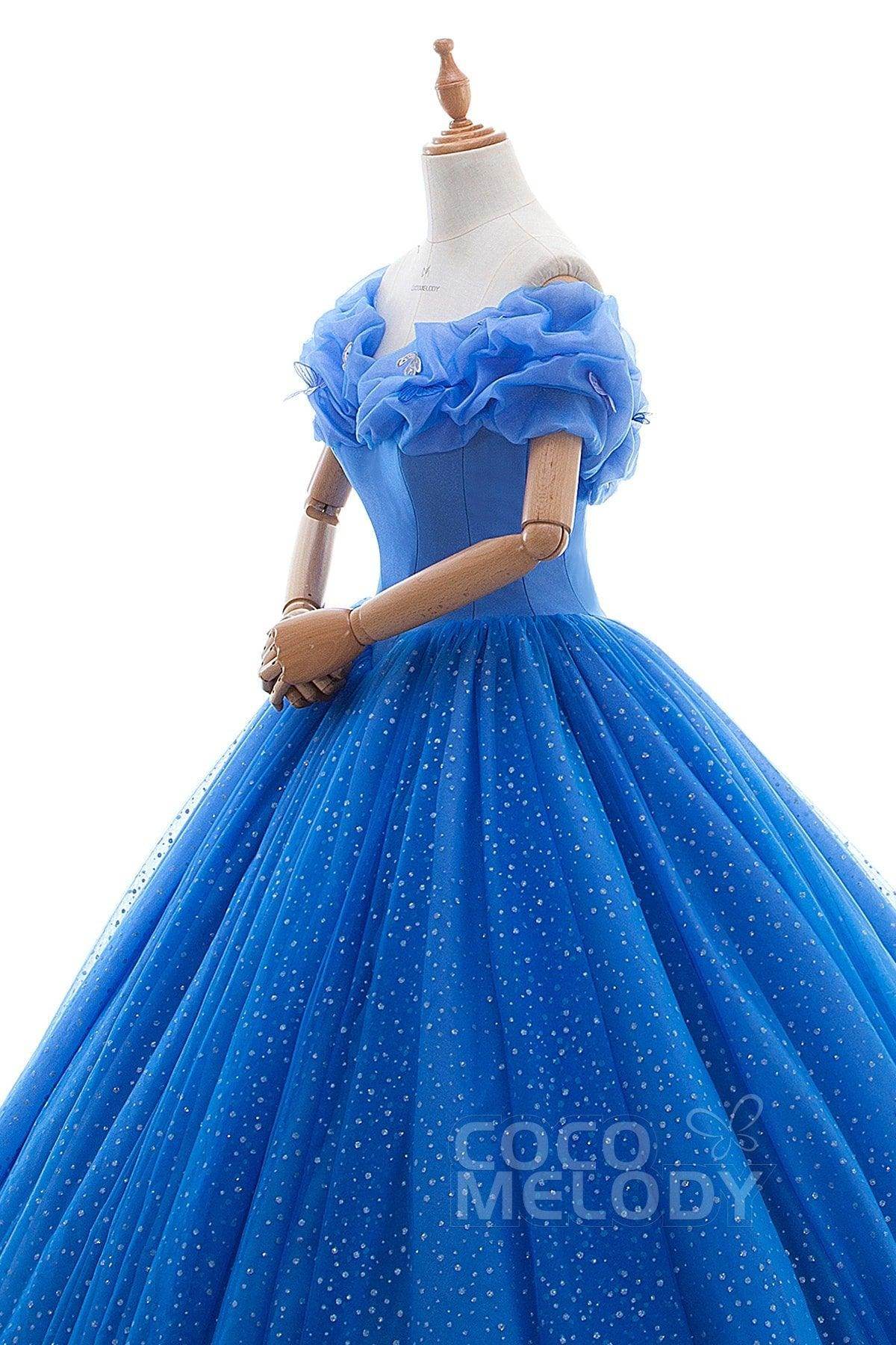 Princess Court Train Tulle Quinceanera Dress LD3454