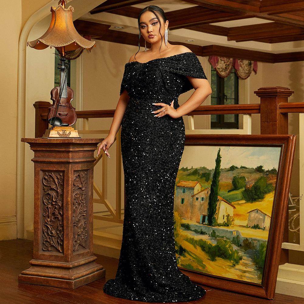 Trumpet-Mermaid Floor Length Sequins Dress 752228966040