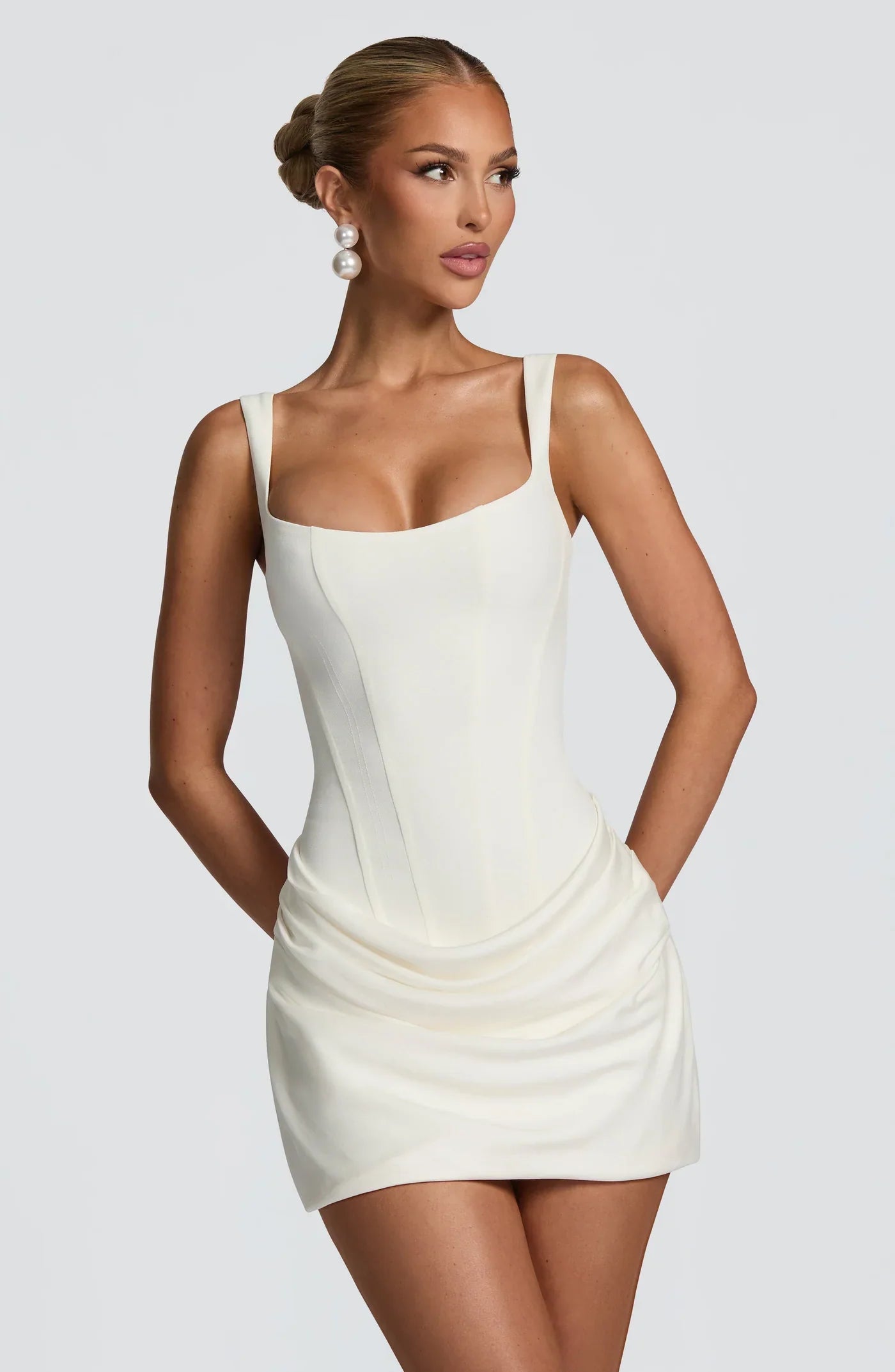 Orchid¨¦e ¨C The Draped Corset Mini Dress