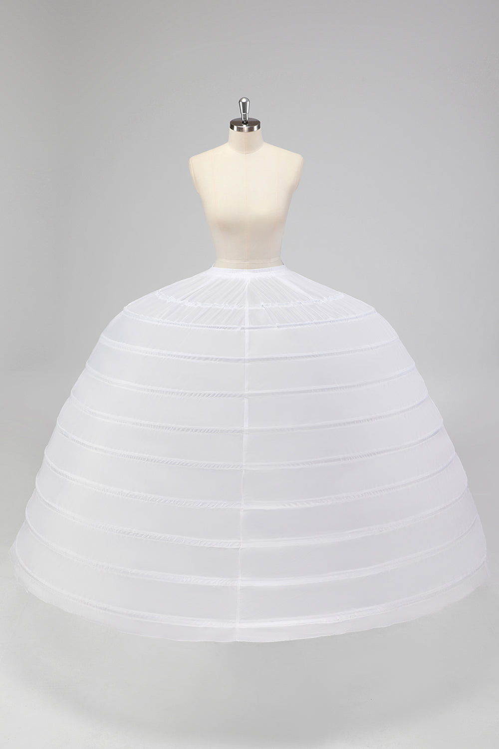 Women's 10 Hoop Floor Length Tulle Ball Gown Petticoat
