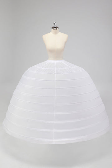 Women's 10 Hoop Floor Length Tulle Ball Gown Petticoat