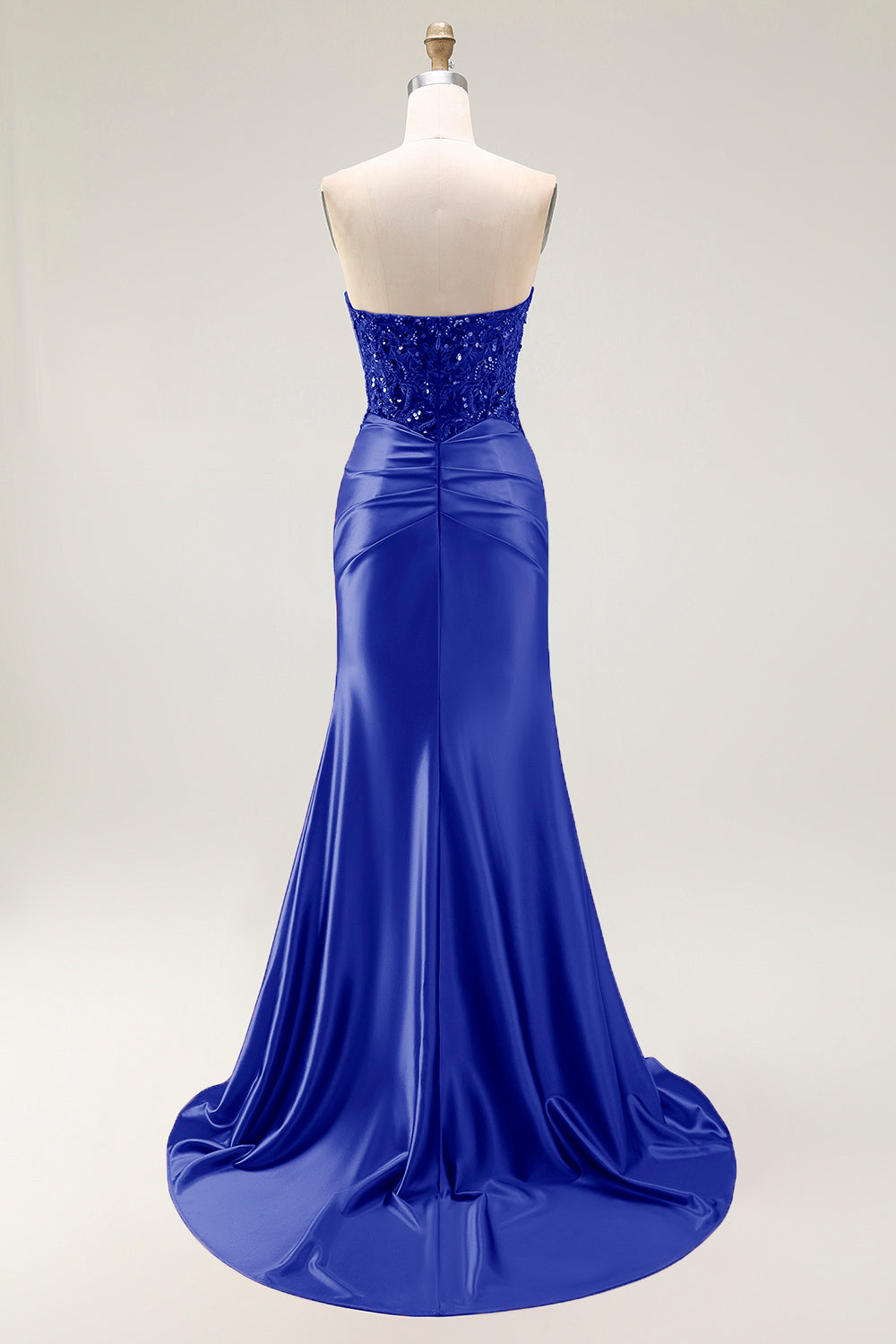 Sparkly Red Sweetheart Mermaid Long Prom Dress with Sequins