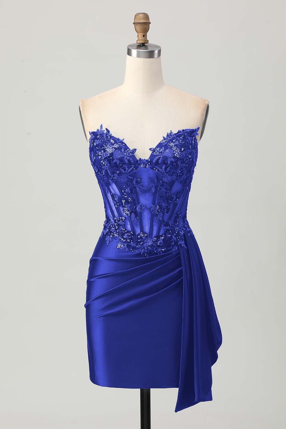Sparkly Burgundy Corset Tight Short Homecoming Dress with Sequins