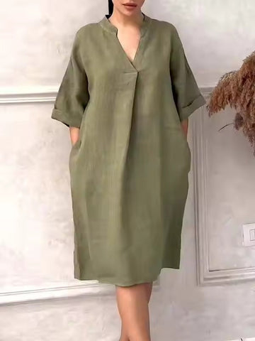 Aeris™ - Effortless V-Neck Dress