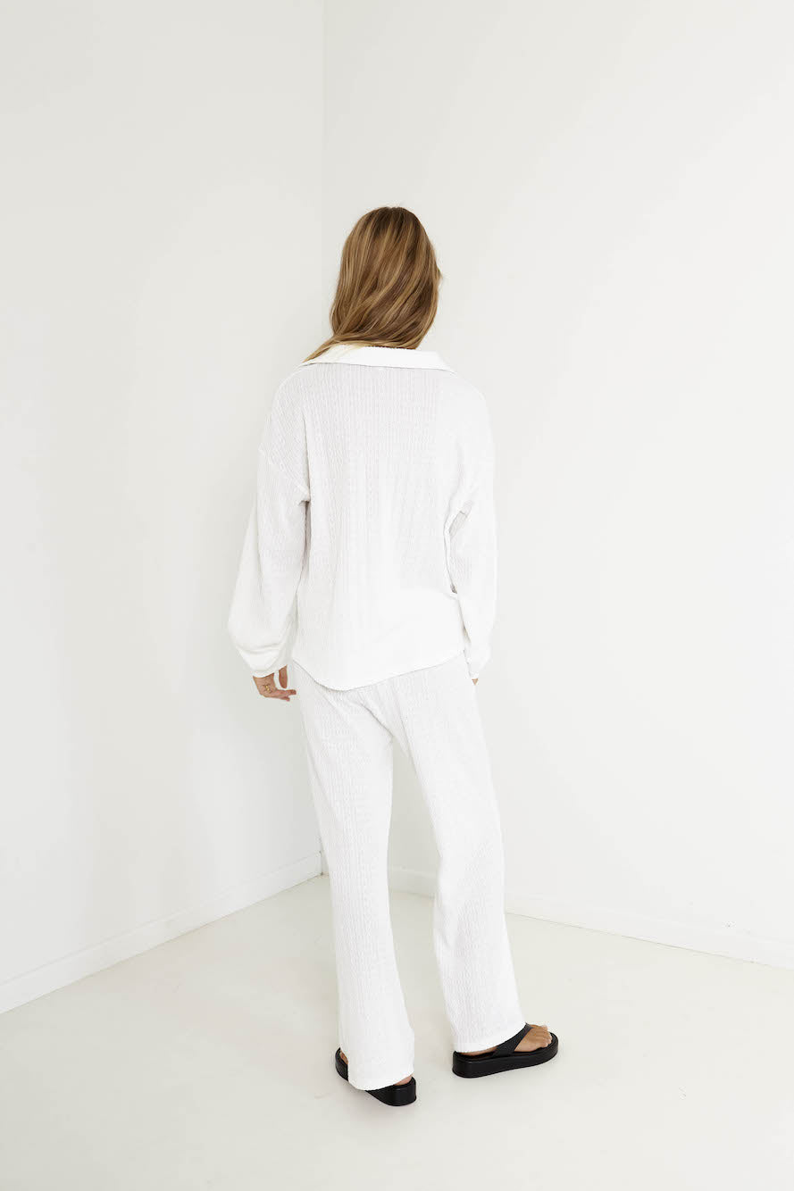 SNDYS Avery Pant White