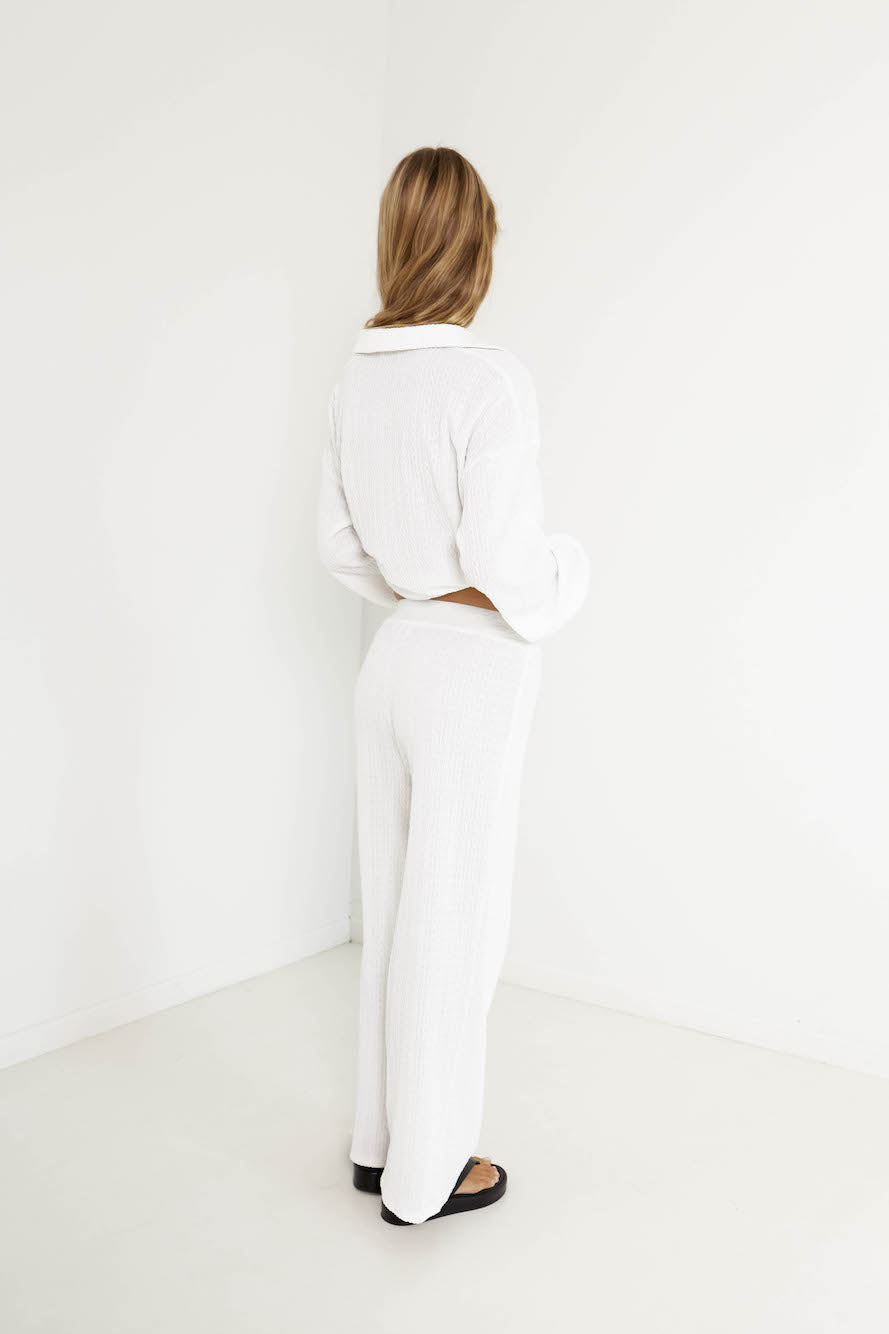 SNDYS Avery Pant White