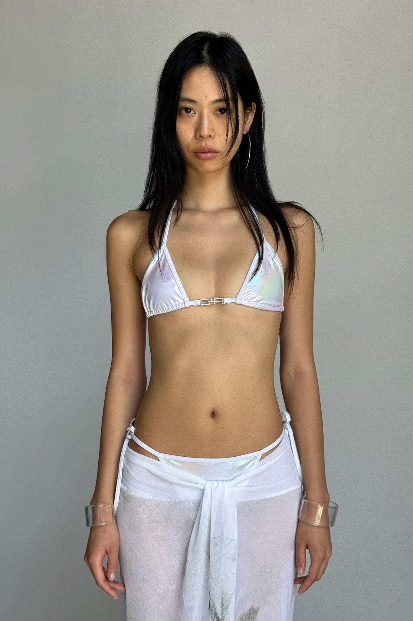 ALOHI BIKINI TOP - WHITE : PEARL