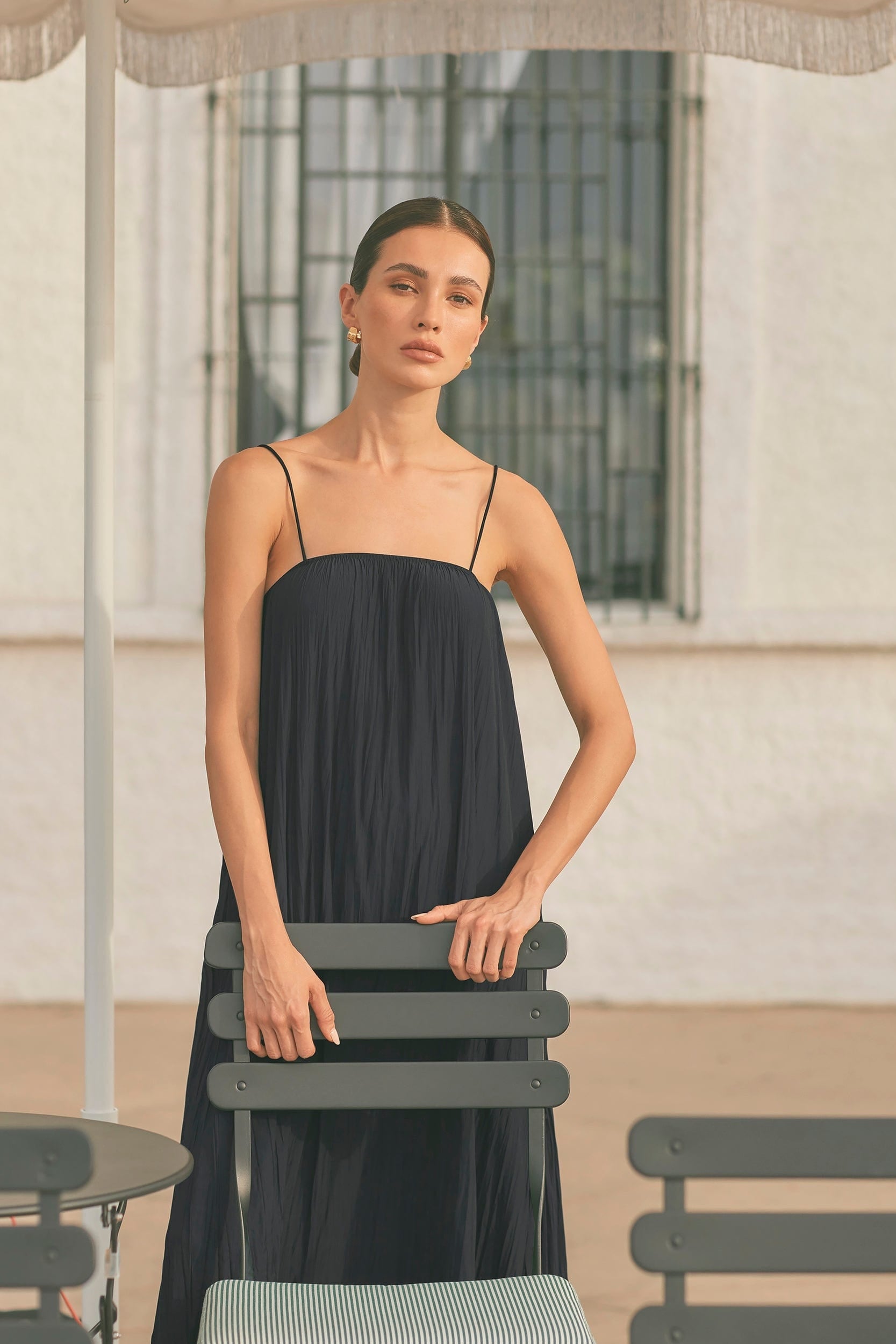 Solange Crinkled Maxi Dress