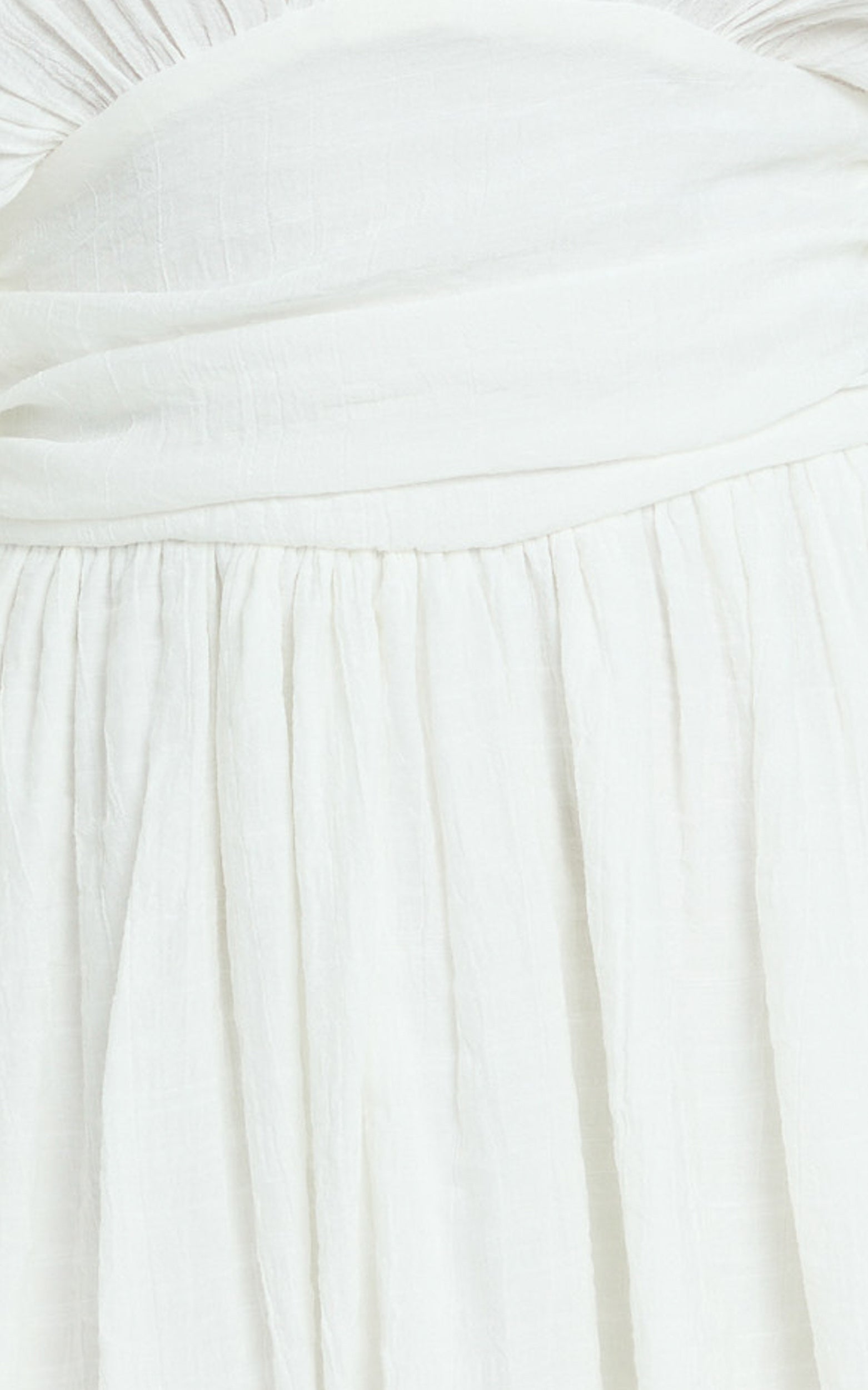 Valerie Mini Dress - Collared Long Sleeve Waist Shirt Dress in White