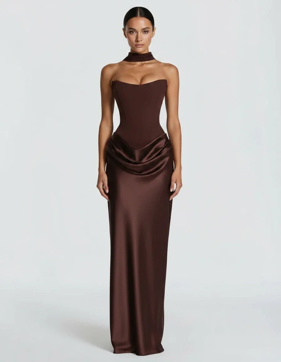 Vespera — The Corset Lace Satin Gown