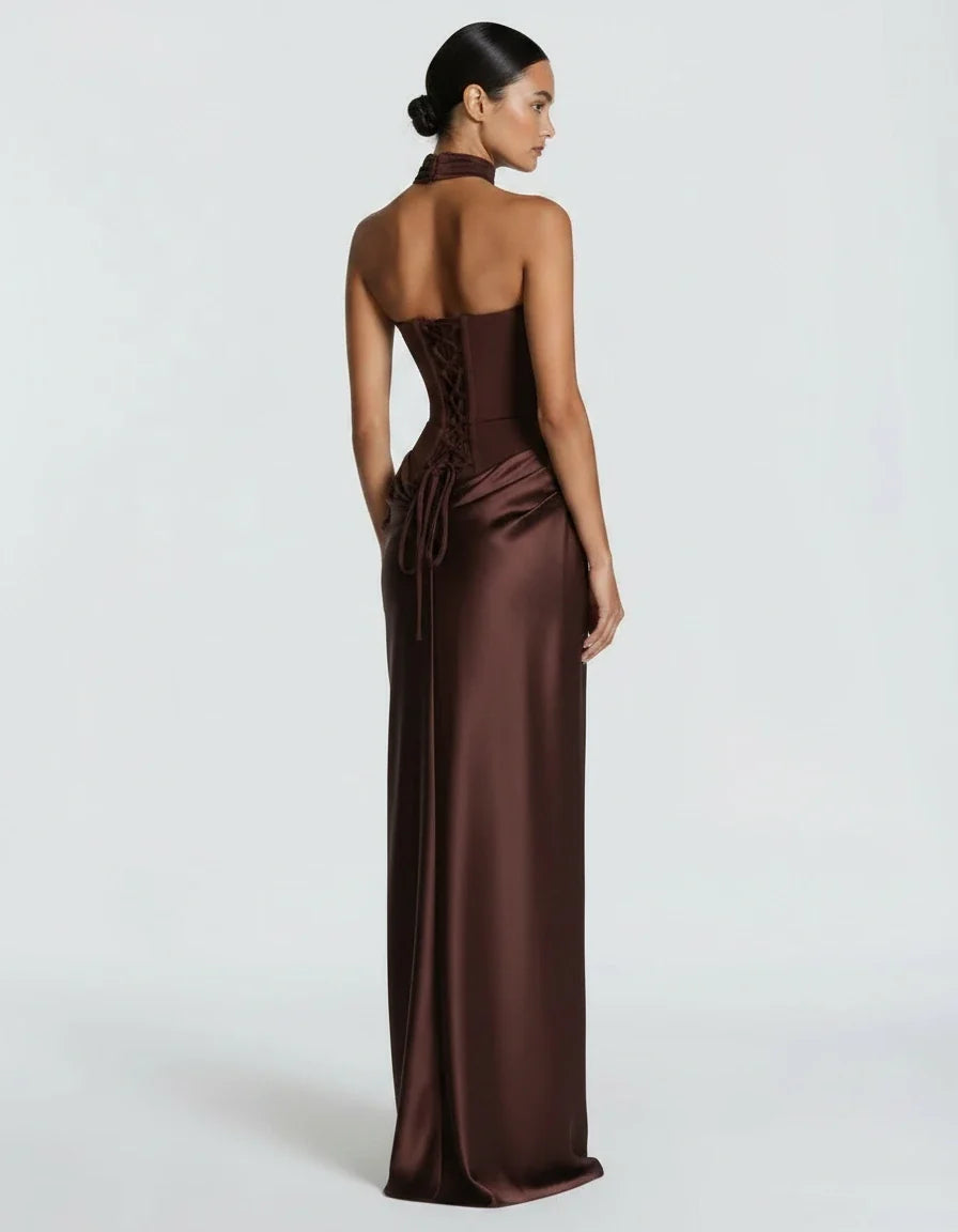 Vespera — The Corset Lace Satin Gown