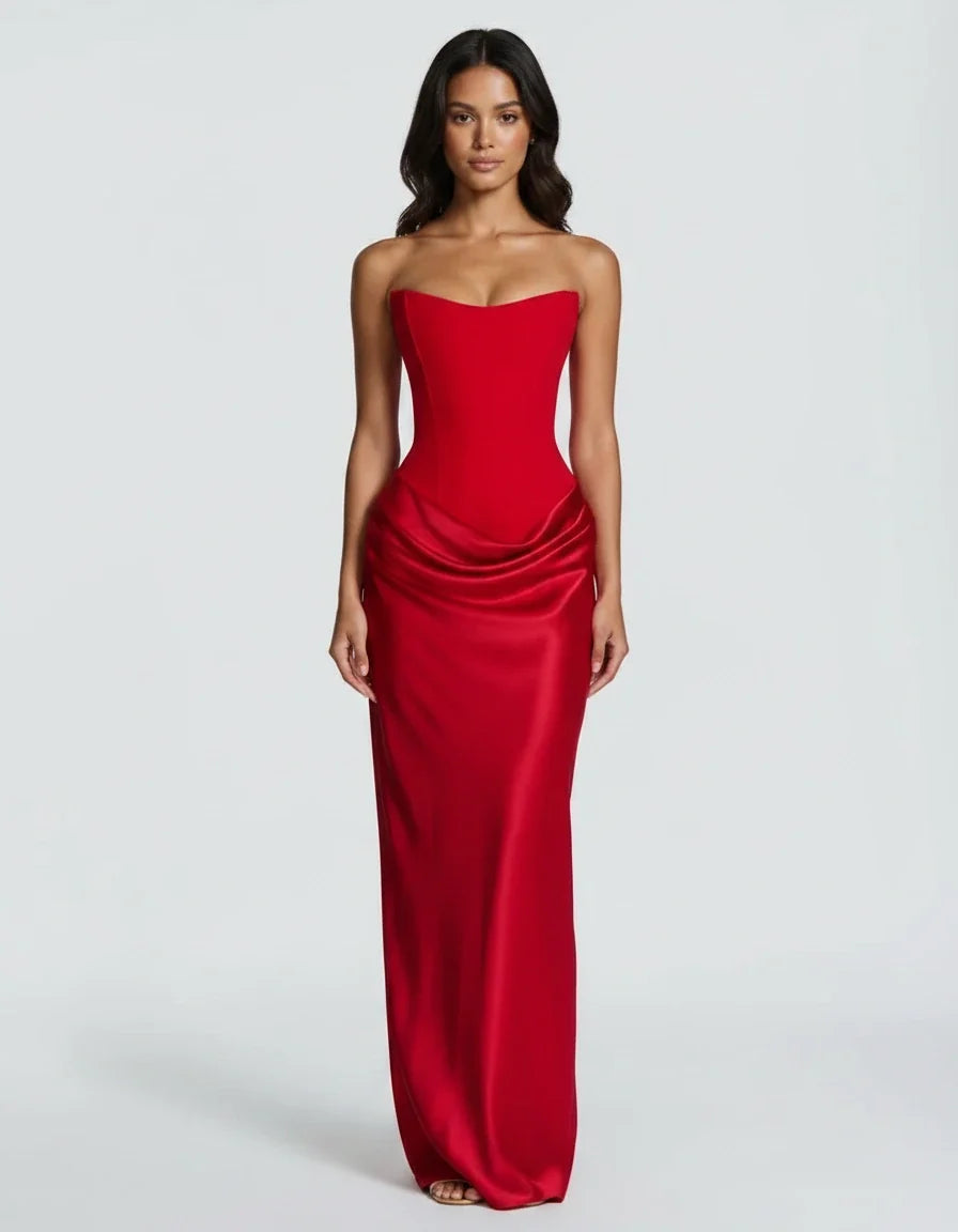 Vespera — The Corset Lace Satin Gown