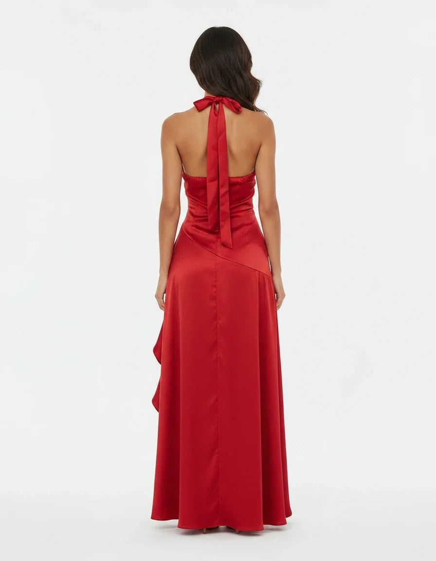 Vittoria — The Satin Halter Gown