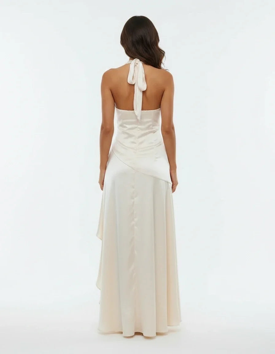 Vittoria — The Satin Halter Gown