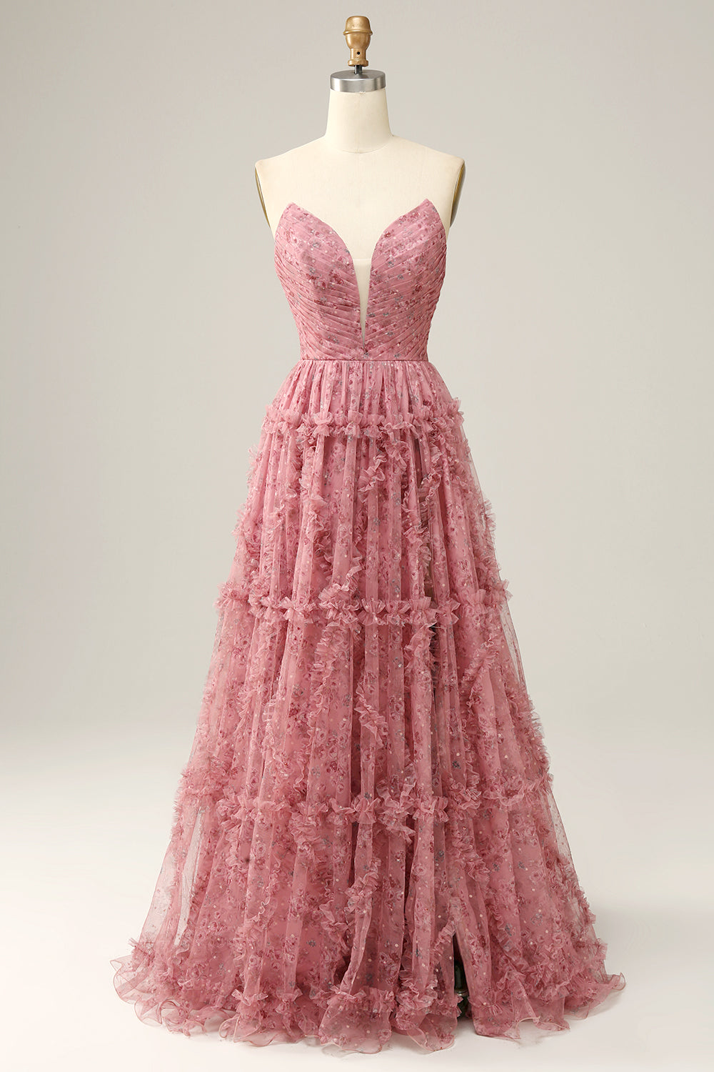 Purple Sweetheart A-Line Prom Dress