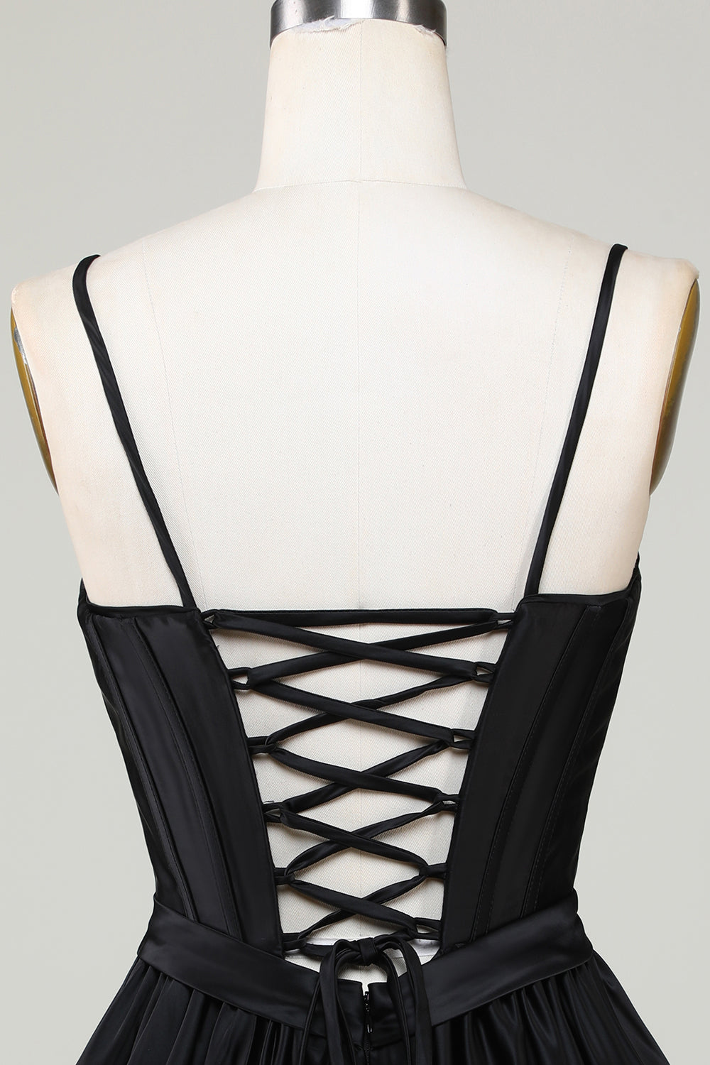 Trendy Black A-Line Spaghetti Straps Short Homecoming Dress