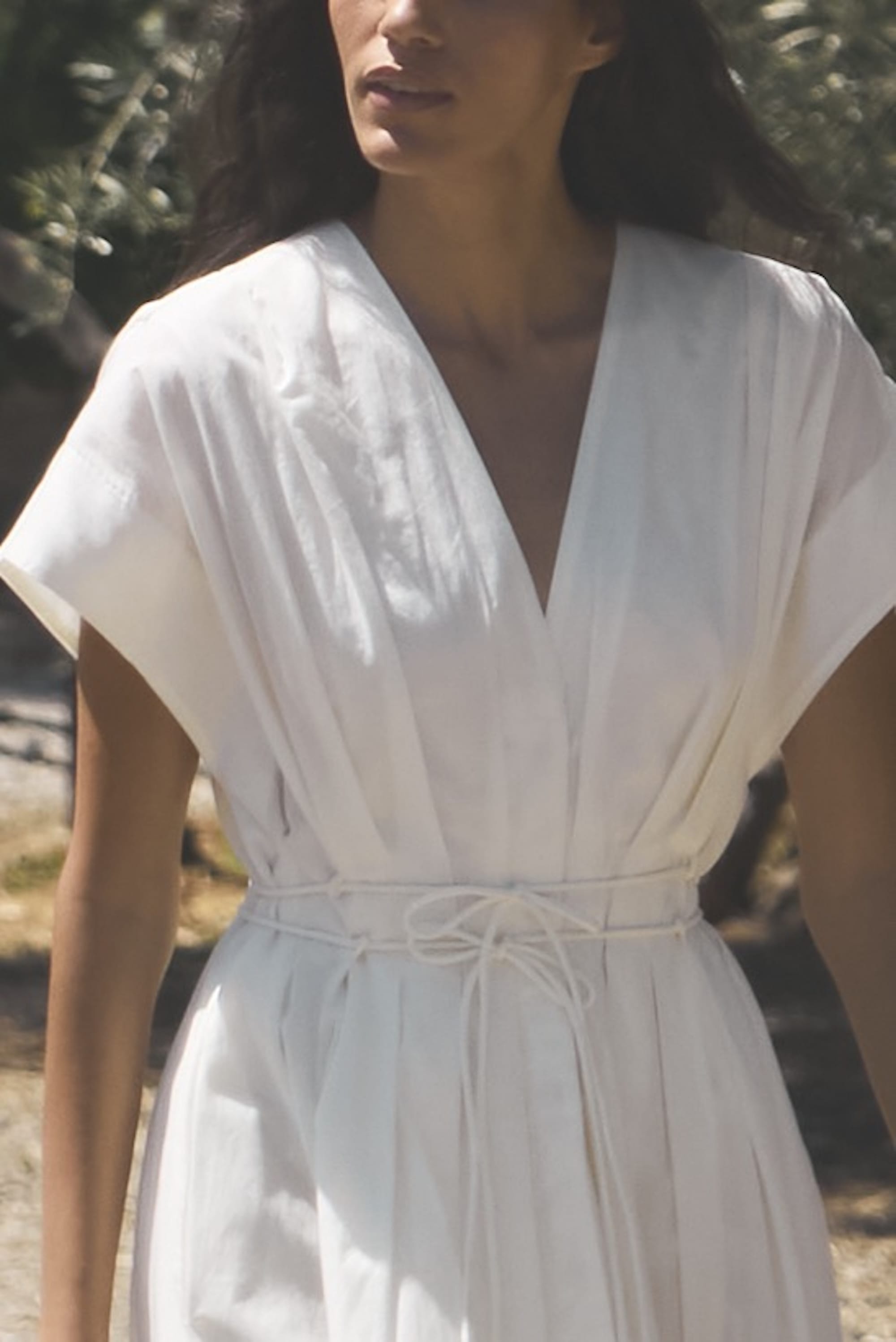 Yvette Cotton V-Neck Dress