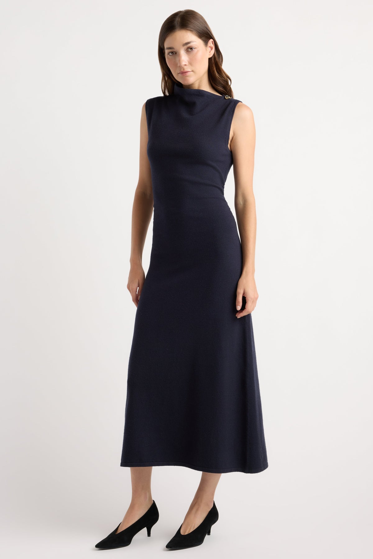 Abel Asymmetric-Neck Dress