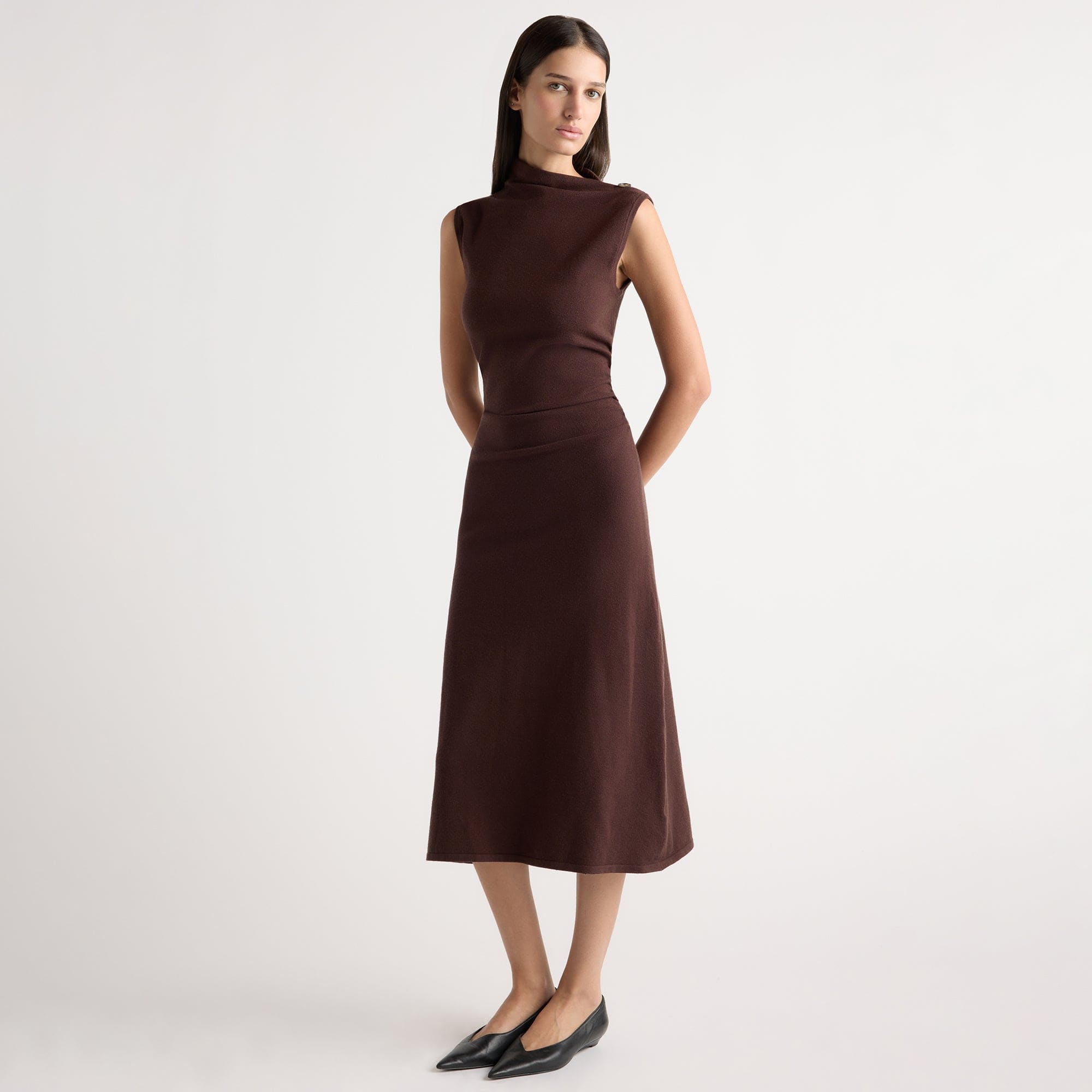 Abel Asymmetric-Neck Dress