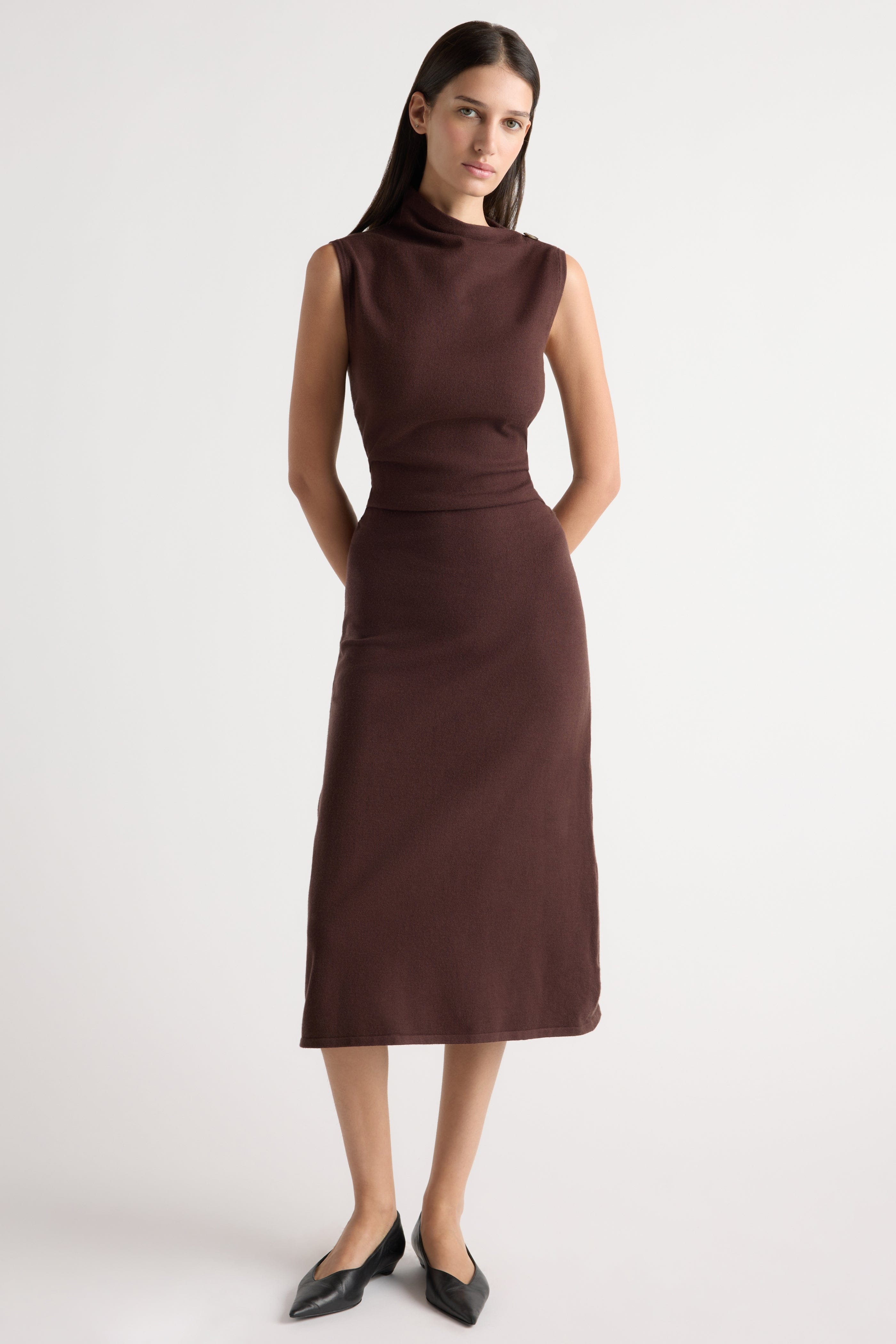 Abel Asymmetric-Neck Dress