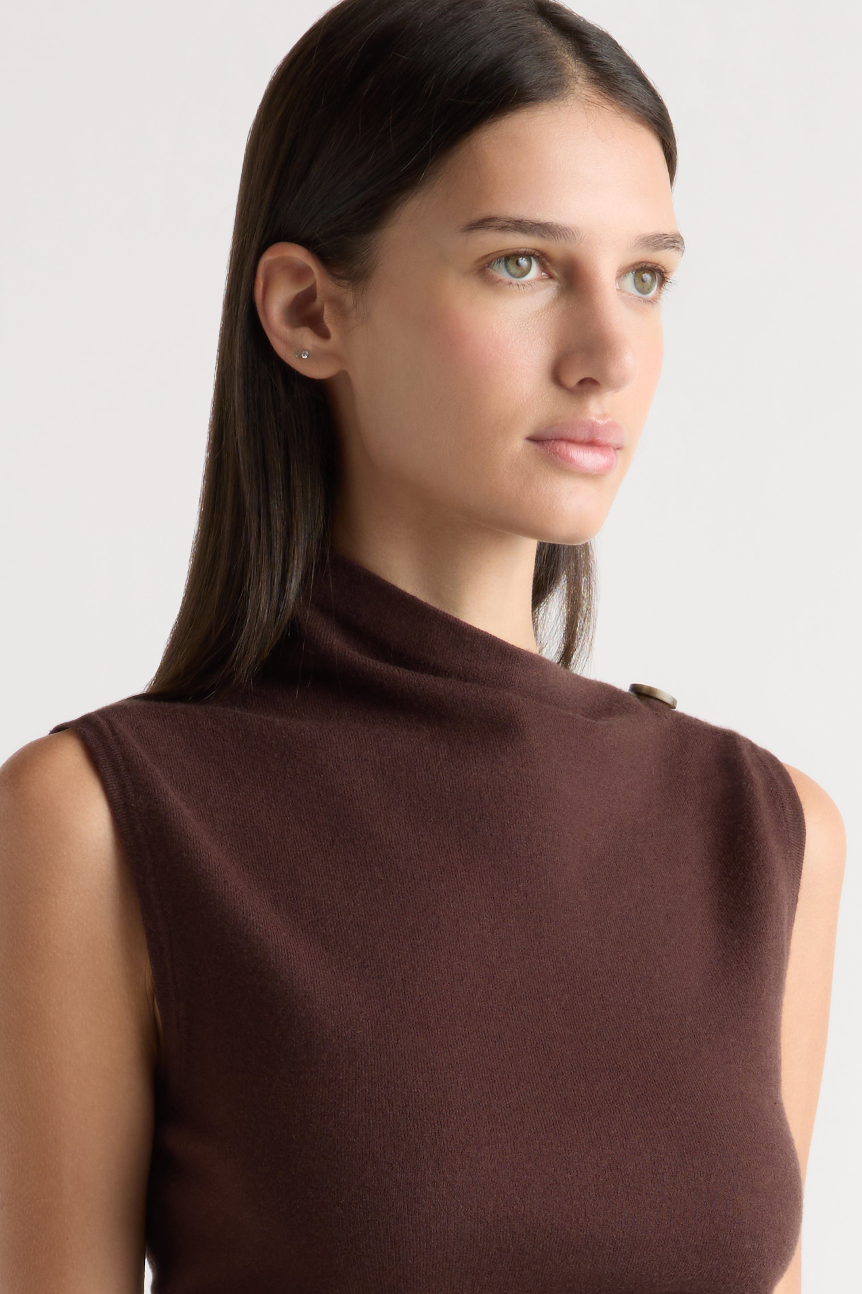 Abel Asymmetric-Neck Dress
