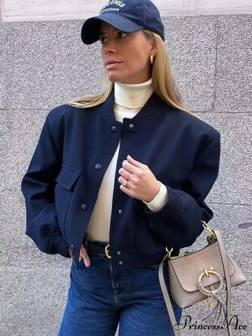 ADANNA Elegant BOMBER JACKET