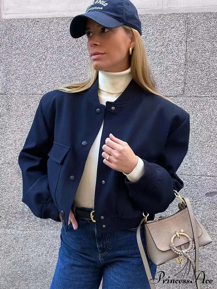 ADANNA Elegant BOMBER JACKET
