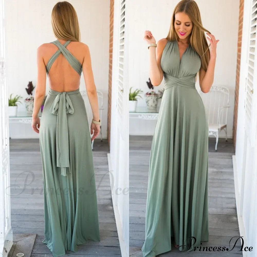 Alexandra Satin Lace Charming Back A-Line Dress