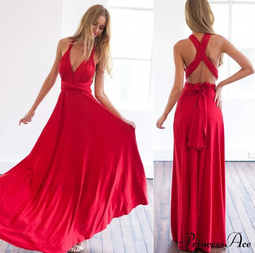 Alexandra Satin Lace Charming Back A-Line Dress