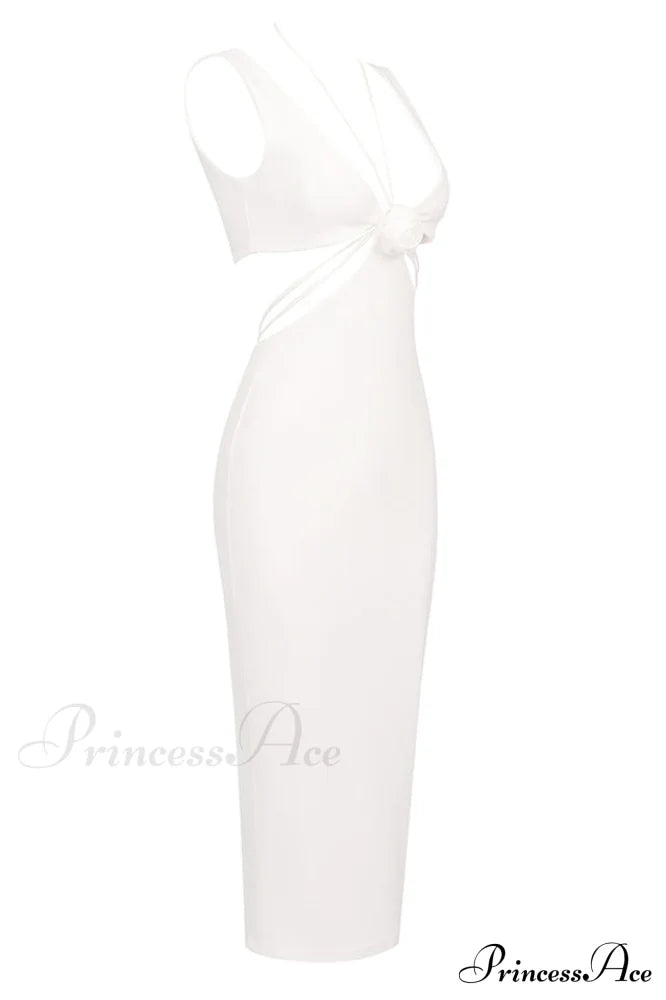 Alize Flower Stylish Embellished Maxi Dress