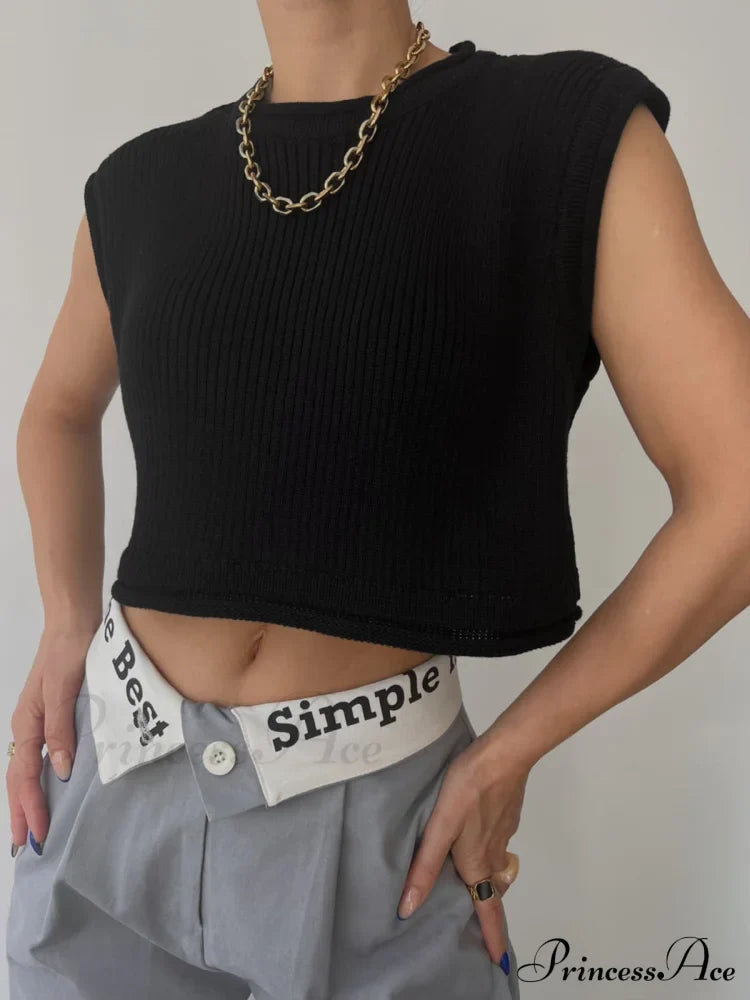 Amalfi Coast Graceful Rib Crop Vest